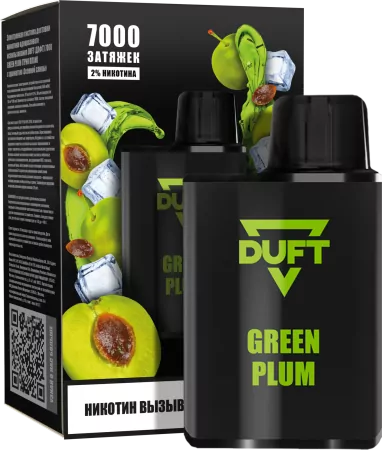 Одноразовая электронная сигарета Duft 7000 Green Plum M